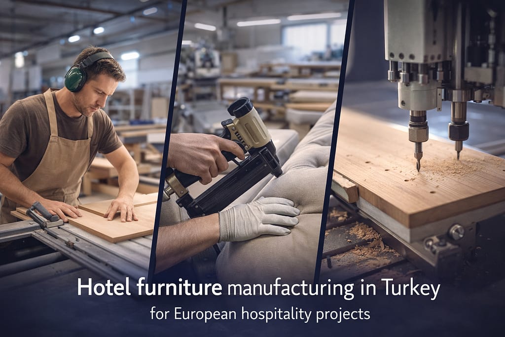 Hospitality Furniture Europe hotel furniture manufacturing in Turkey for European hospitality projects