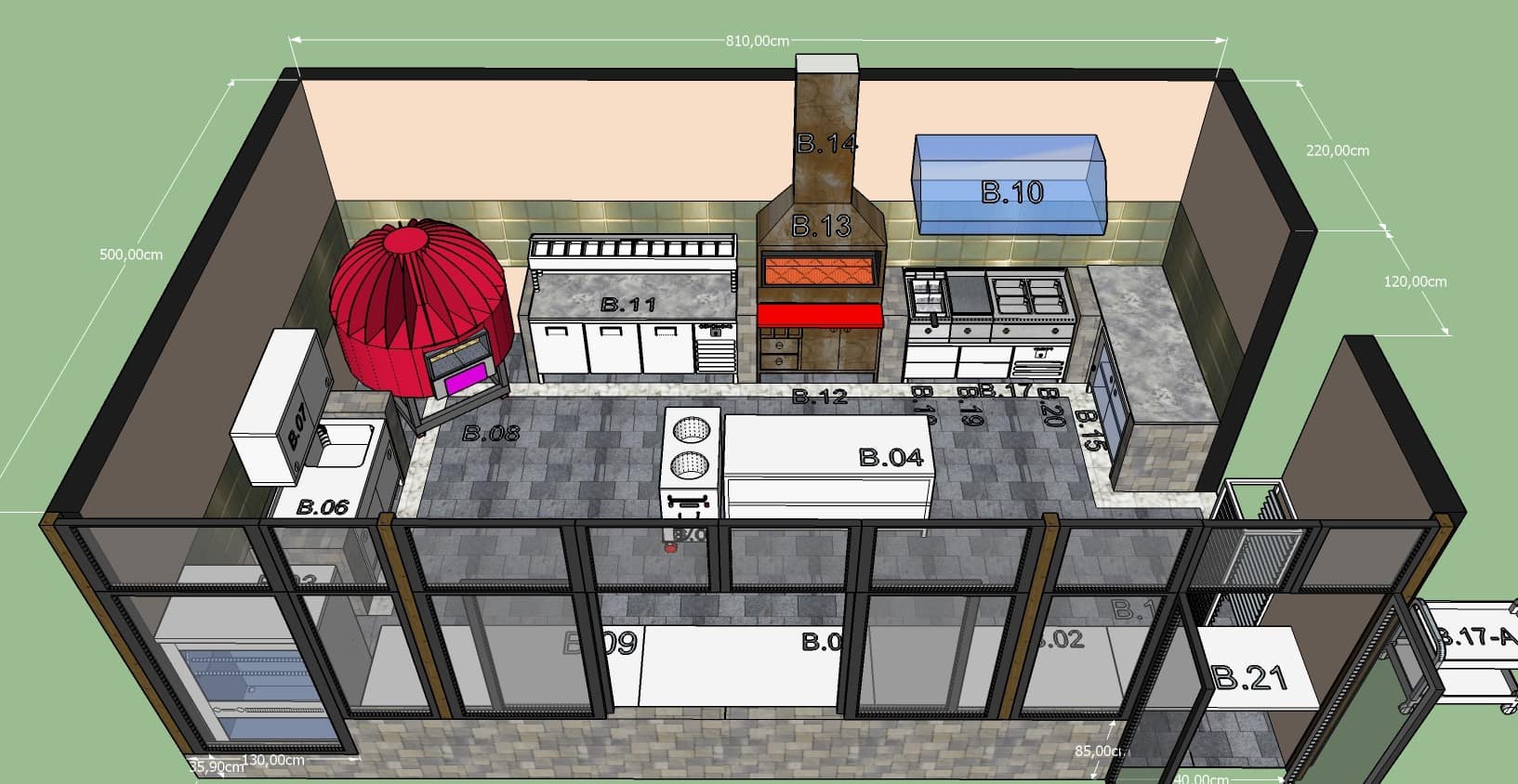 SOMALILAND - Industrial Kitchen DAMAL HOTEL - Barbeque_02