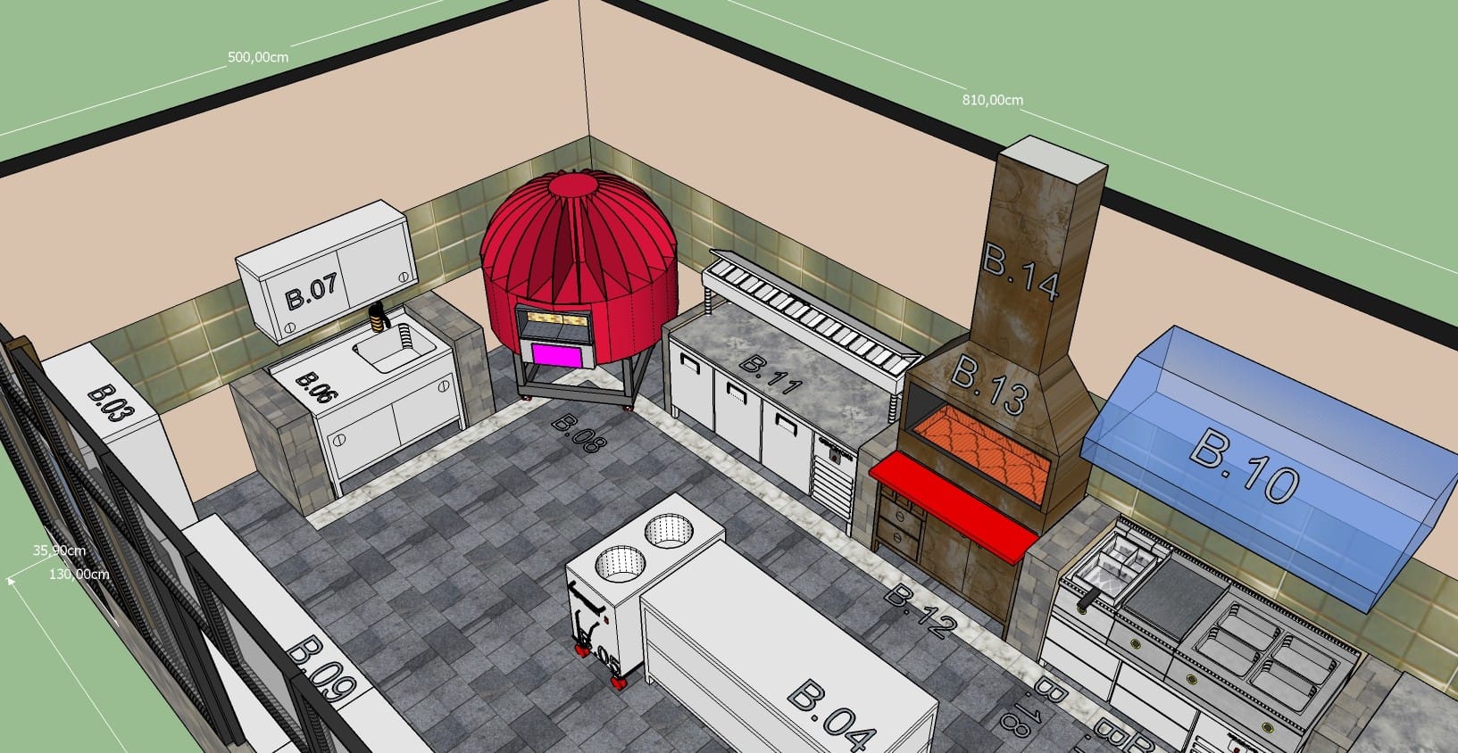 SOMALILAND - Industrial Kitchen DAMAL HOTEL - Barbeque_03