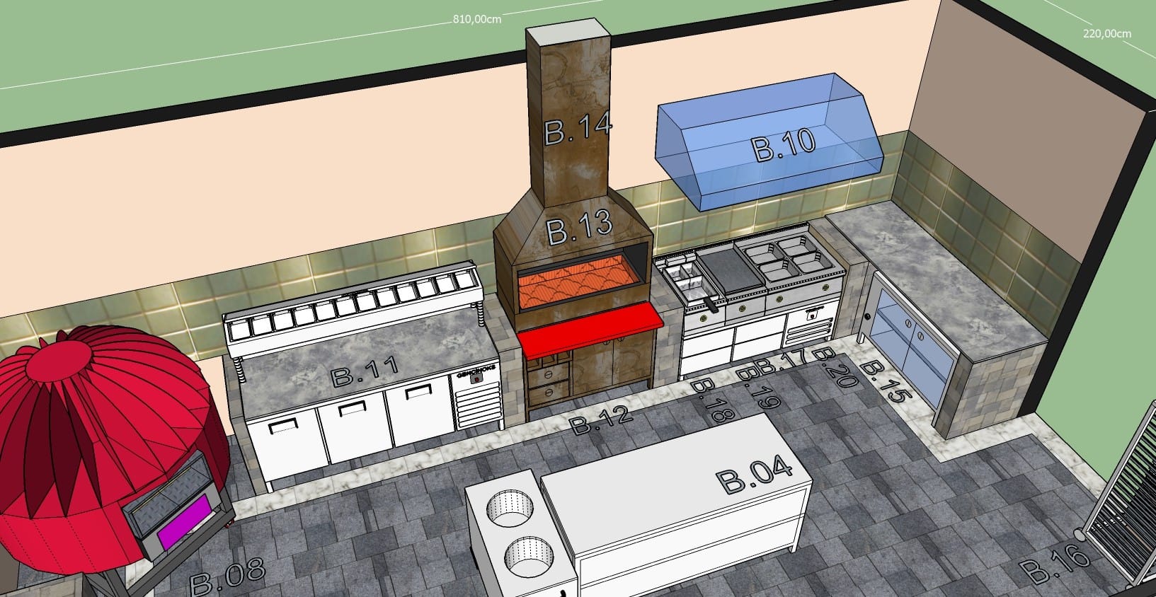 SOMALILAND - Industrial Kitchen DAMAL HOTEL - Barbeque_04