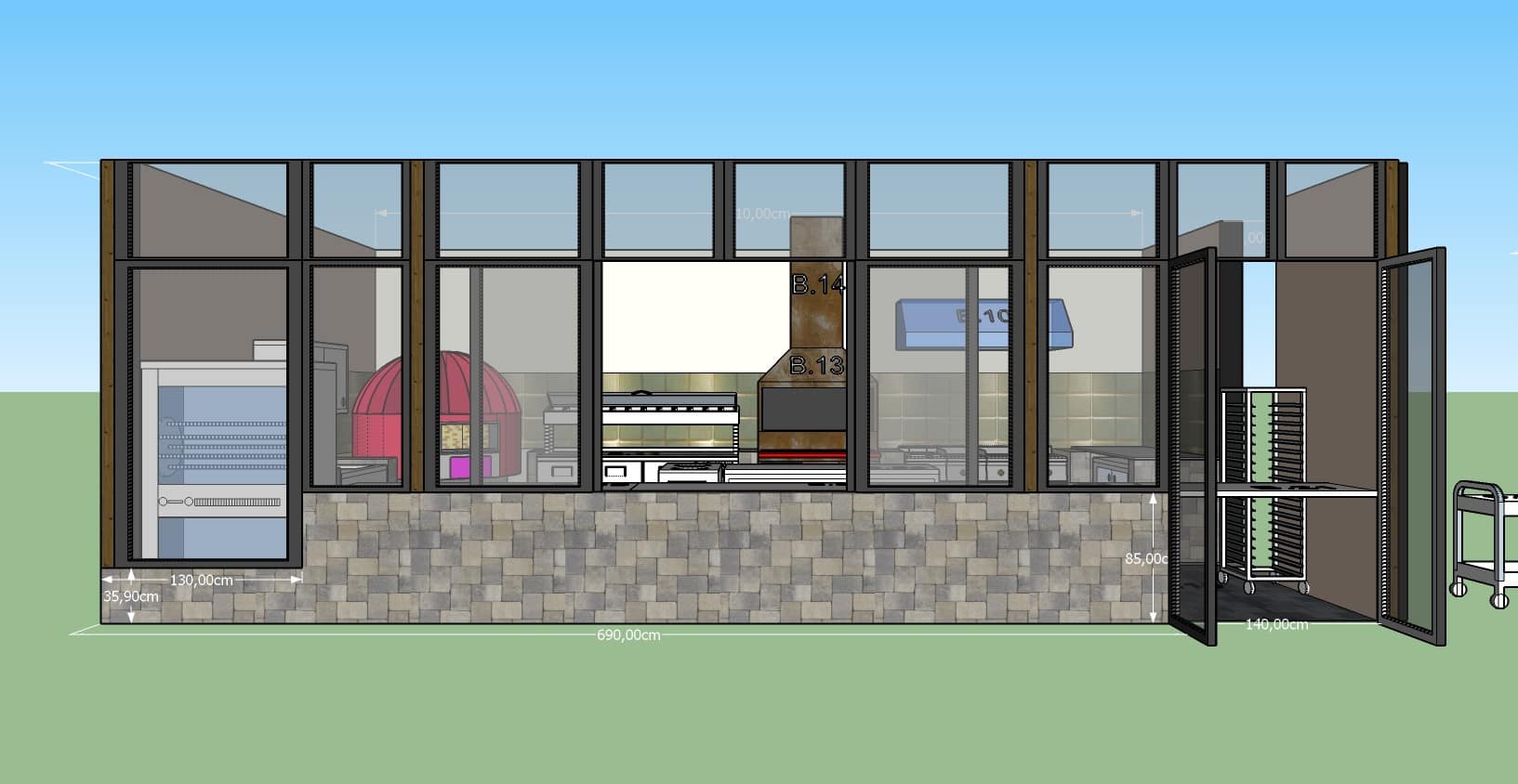 SOMALILAND - Industrial Kitchen DAMAL HOTEL - Barbeque_05